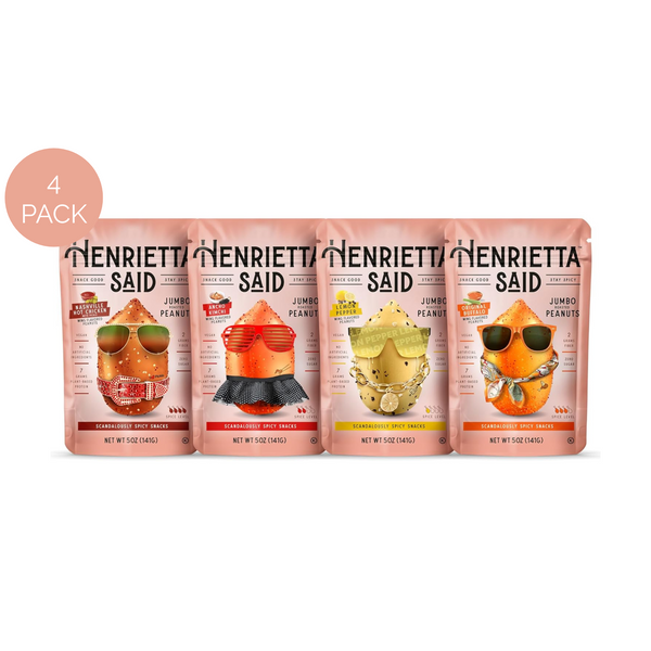 Henrietta Said  – Variety Pack, 4 pack, 5oz each Resealable Bags
