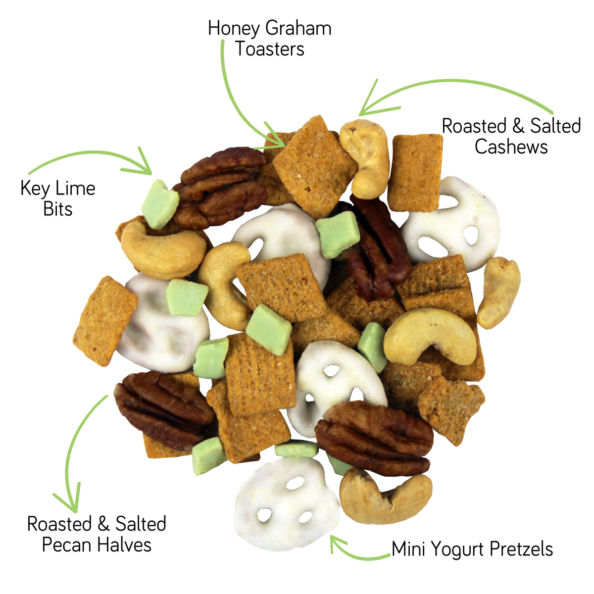 Key Lime Crunch Snack Mix– 24 pack, 2oz snack bags – Truly Good Foods