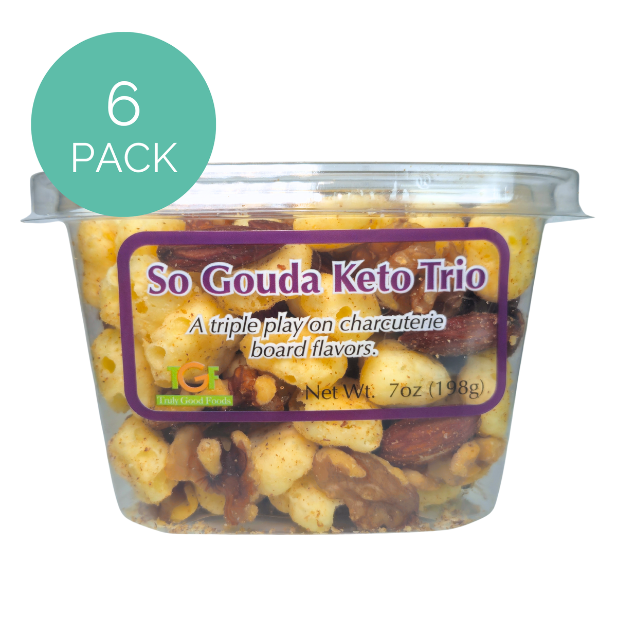 So Gouda Keto Trio snack mix – 6 pack, 7oz cubes – Truly Good Foods