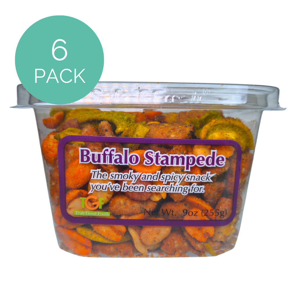 Buffalo Stampede snack mix- 6 pack, 9oz cubes
