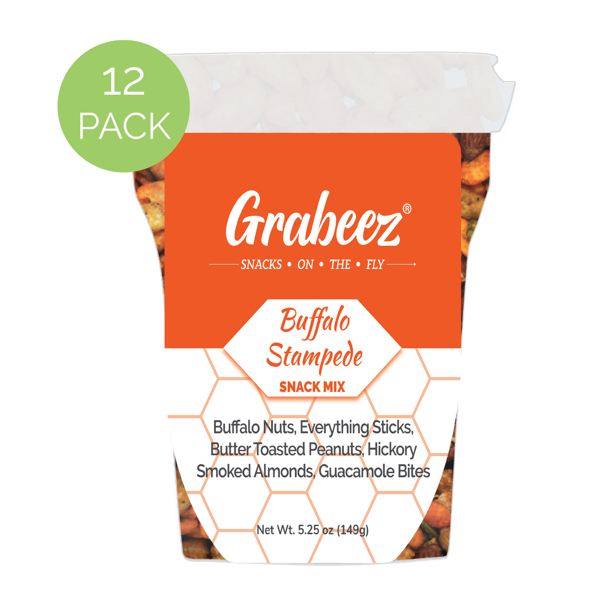 Buffalo Stampede – 12 pack, 5.25oz each Grabeez Snack Cups – Truly