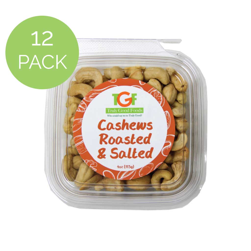 Cashews Roasted & Salted Mini Cubes- 12 pack, 4oz cubes