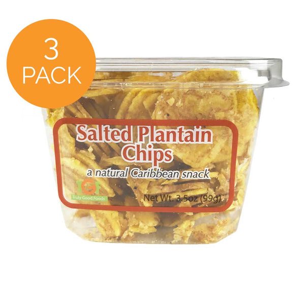 Salted Plantain Chips – 3 pack, 5oz cubes