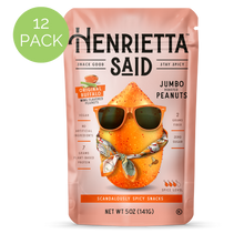 Henrietta Said  – Original Buffalo Flavored Peanuts, 12 pack, 5oz each Resealable Bags