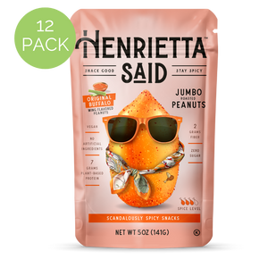 Henrietta Said – Original Buffalo Flavored Peanuts, 12 pack, 5oz