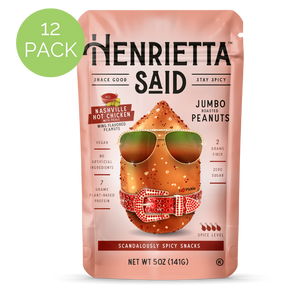 Henrietta Said – Nashville Hot Chicken Flavored Peanuts, 12 pack