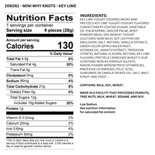 Mini Key Lime Yogurt Pretzels – 120 pack, 1.5oz mini snack bags