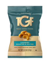 Cashews, Roasted and Salted – 24 pack, 2oz snack bags