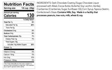 Dark Chocolate Cranberries – 24 pack, 4oz snack bags