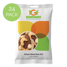 Deluxe Mixed Nuts, Roasted and Salted – 24 pack, 3.5oz snack bags