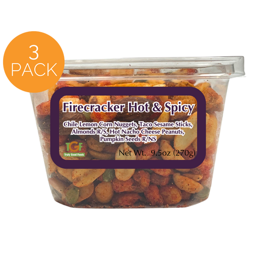Firecracker Hot & Spicy Snack Mix – 3 pack, 9.5oz cubes
