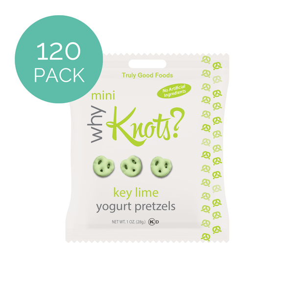 Mini Key Lime Yogurt Pretzels – 120 pack, 1.5oz mini snack bags