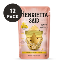 Henrietta Said  – Lemon Pepper Flavored Peanuts 12 pack, 5oz each Resealable Bags