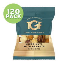 Mixed Nuts with Peanuts – 120 pack 1.5oz mini snack bags