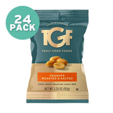 Peanuts, Roasted and Salted – 24 pack, 3.25oz snack bags