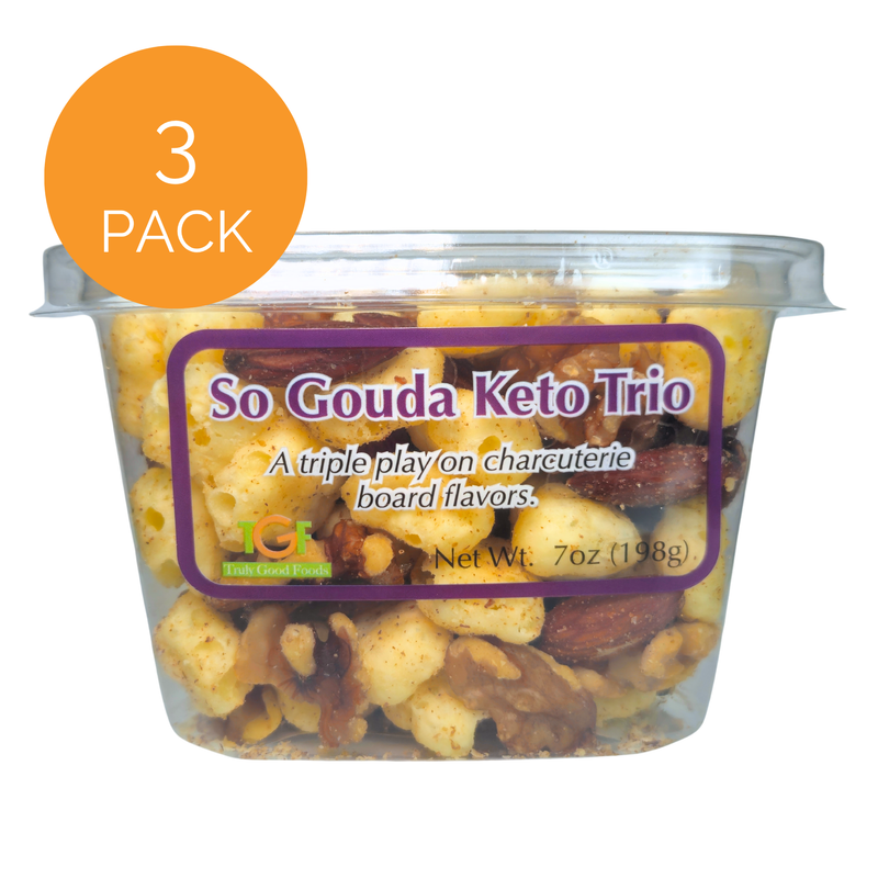 So Gouda Keto Trio snack mix – 3 pack, 7oz cubes – Truly Good Foods