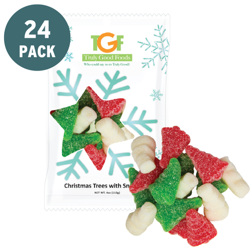 Gummy Christmas Trees and Snowmen  - 24, 4oz bags
