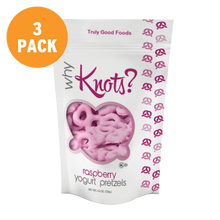 Raspberry Yogurt Pretzels – 3 pack, 4.5oz SUR bags
