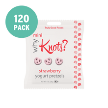 Mini Strawberry Yogurt Pretzels – 120 pack, 1.5oz mini snack bags