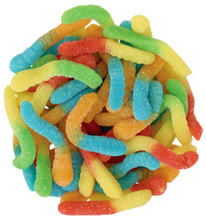 Sour Neon Worms – 24 pack, 4oz snack bags