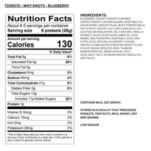 Blueberry Yogurt Pretzels – 12 pack, 4.5oz SUR bags