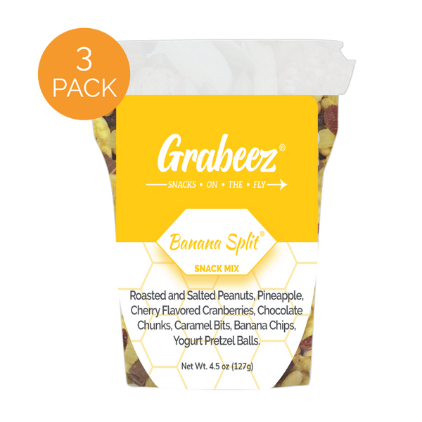 Banana Split® – 3 pack, 4.5oz each Grabeez® Snack Cups