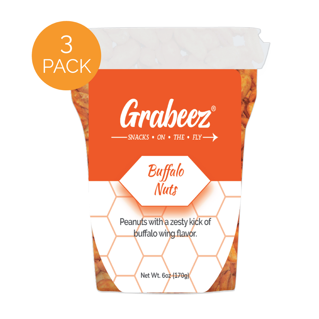 Buffalo Nuts® – 3 pack, 6oz each Grabeez® cups