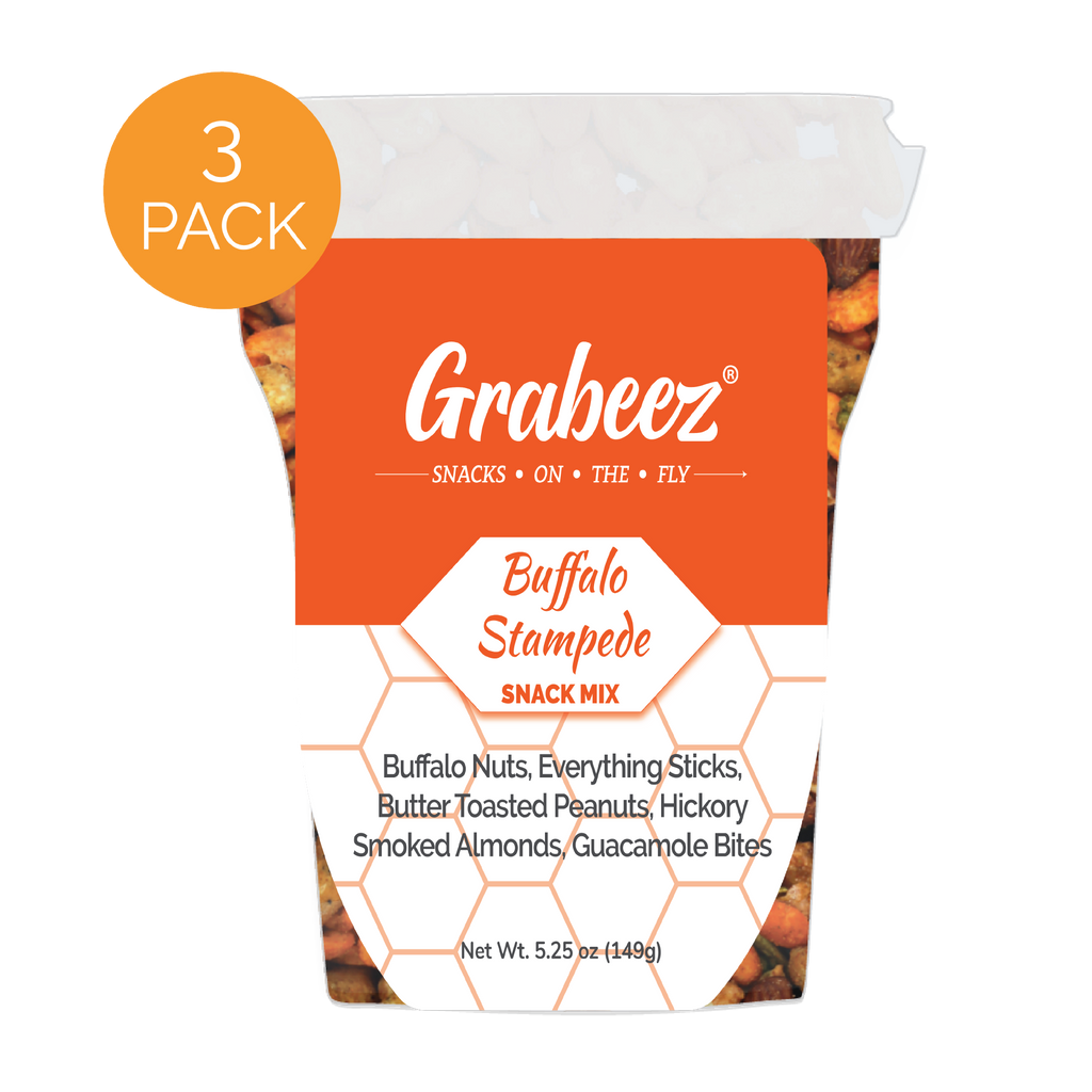 Buffalo Stampede – 3 pack, 5.25oz each Grabeez® Snack Cups