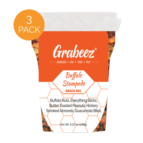 Buffalo Stampede – 3 pack, 5.25oz each Grabeez® Snack Cups