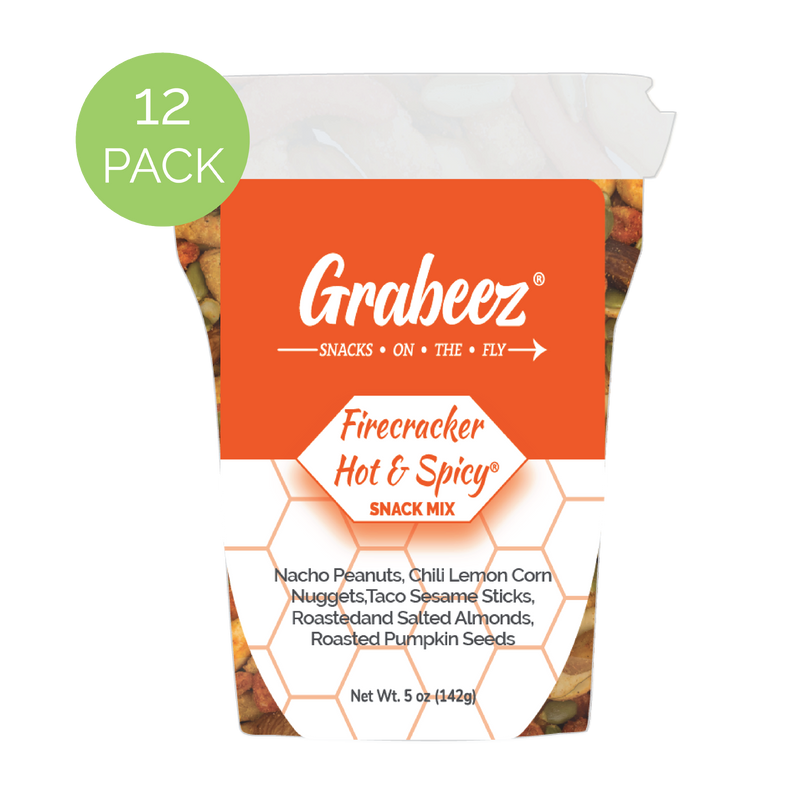 Firecracker Hot & Spicy- 12 pack, 5oz each Grabeez Snack Cups