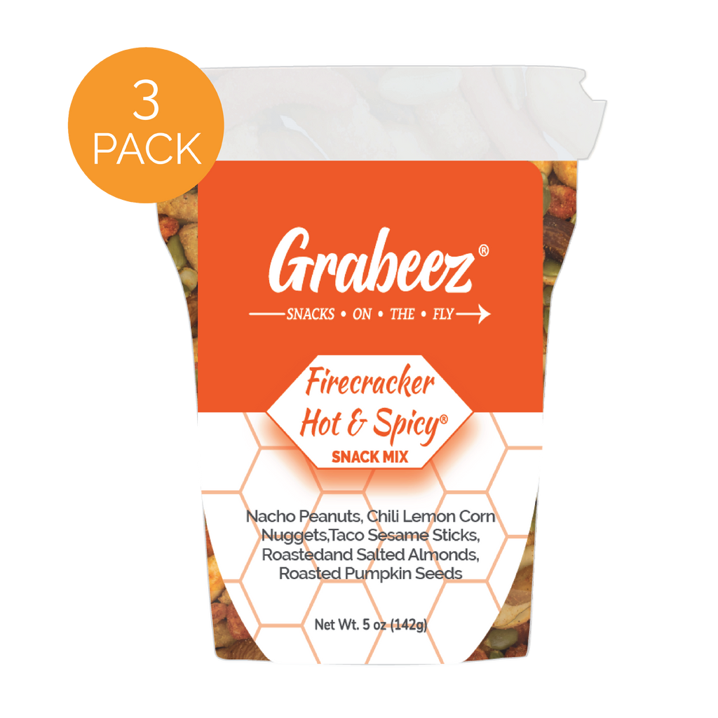 Firecracker Hot & Spicy ®- 3 pack, 5oz each Grabeez® snack cups