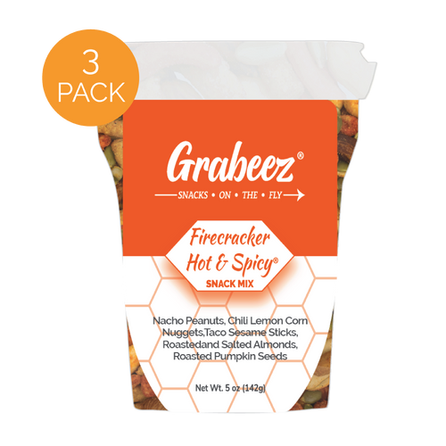 Firecracker Hot & Spicy ®- 3 pack, 5oz each Grabeez® snack cups