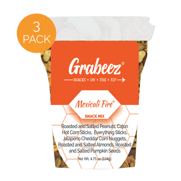 Mexicali Fire® – 3 pack, 4.75oz each Grabeez® Snack Cups