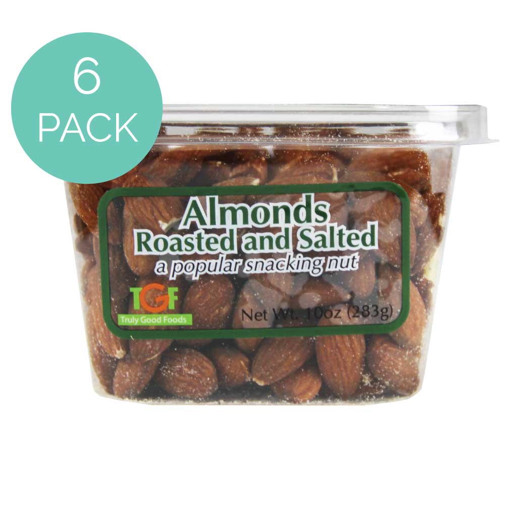 Almonds Roasted & Salted – 6 pack, 10oz cubes