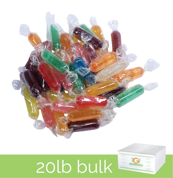 Assorted Candy Fruit Rods – 20lb box