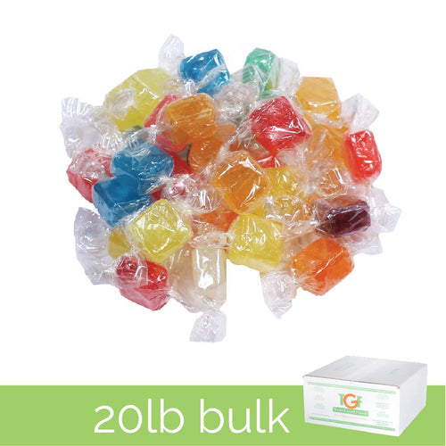 Assorted Candy Fruit Squares – 20lb box