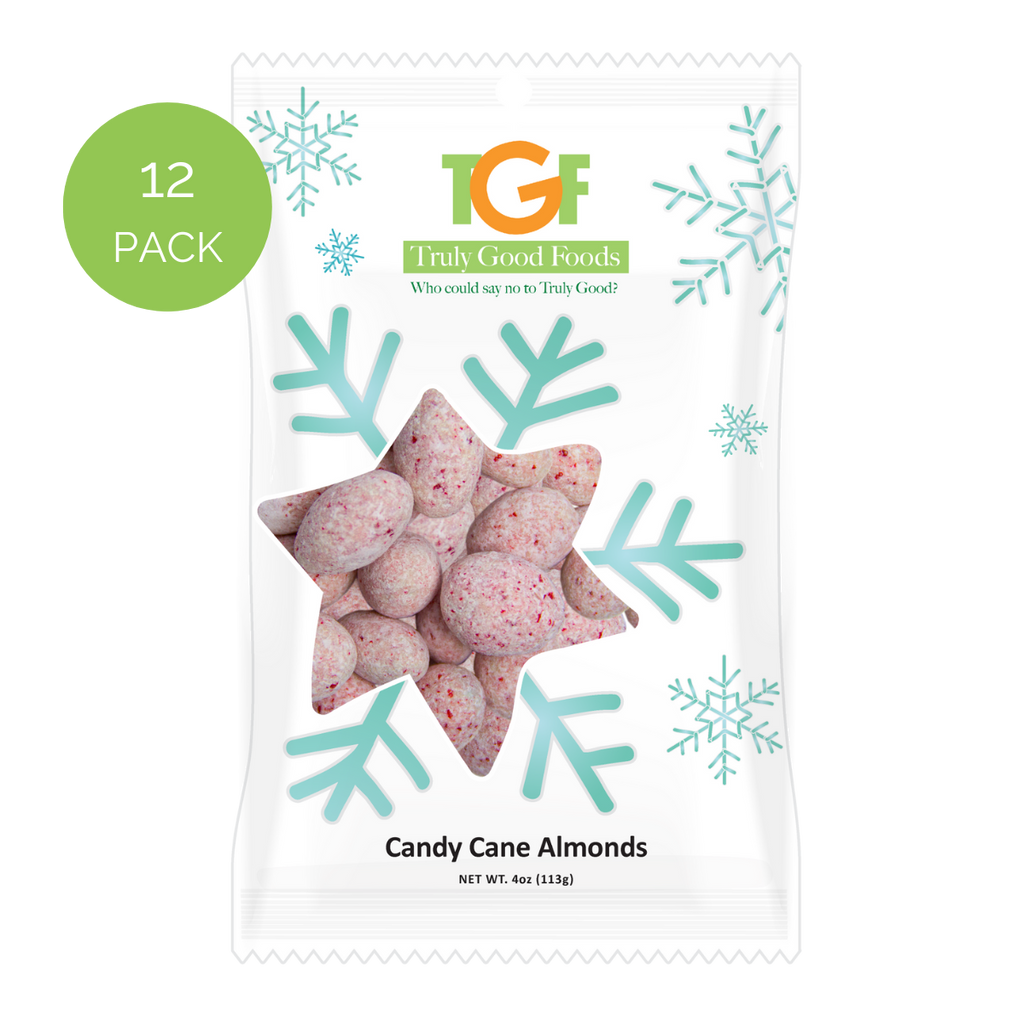 Candy Cane almonds - 12, 3.5oz bags