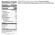 Cashews Roasted & Salted Mini Cubes- 12 pack, 4oz cubes