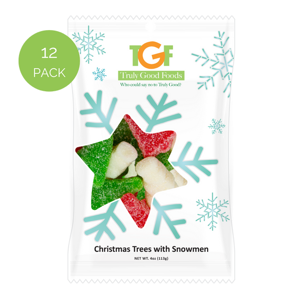 Gummy Christmas Trees and Snowmen  - 12, 4oz bags