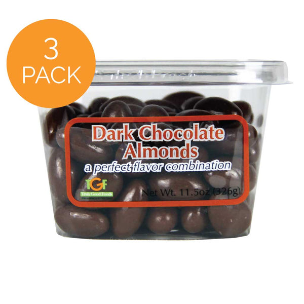 Dark Chocolate Almonds- 3 pack, 11oz cubes