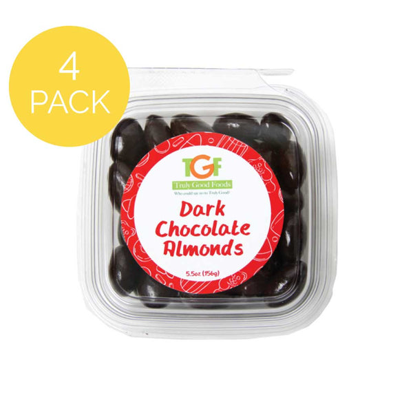 Dark Chocolate Almonds mini cubes- 4 pack, 5.5oz cubes
