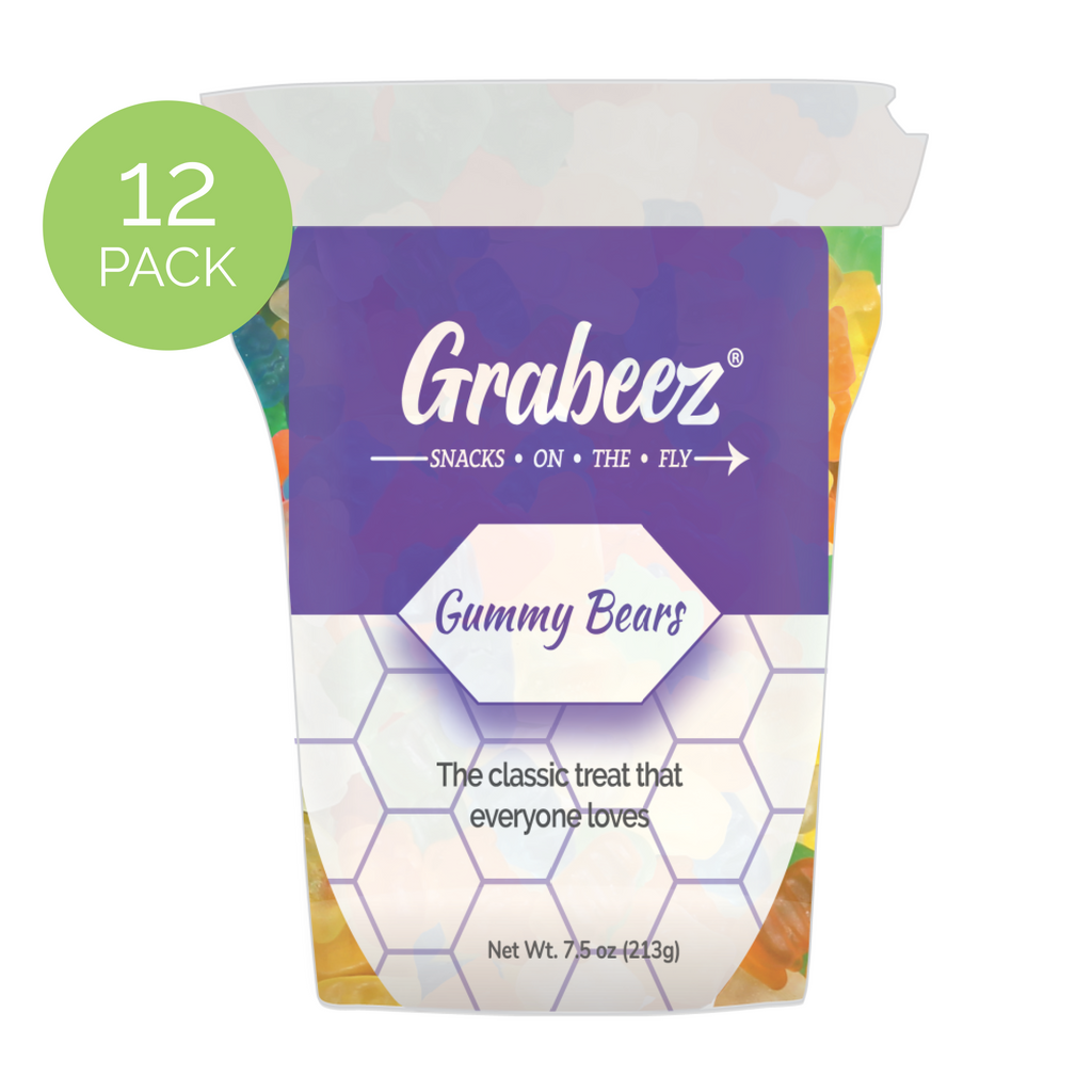 Gummy Bears –12 pack, 7.5oz each Grabeez® Snack Cup
