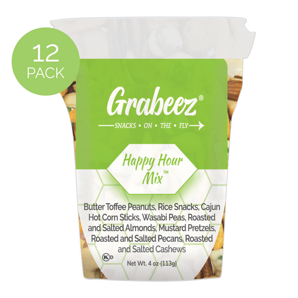 Happy Hour Mix™ – 12 pack, 4oz each Grabeez ®Snack Cups