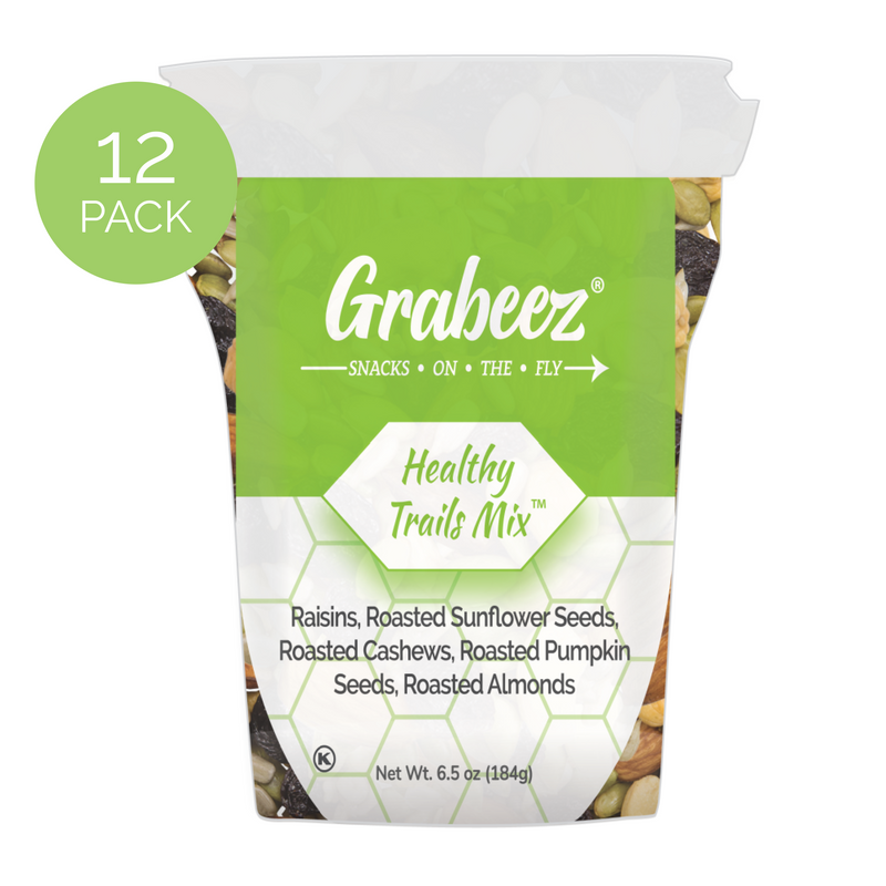 Healthy Trails Mix – 12 pack, 6.5oz each Grabeez Snack Cups