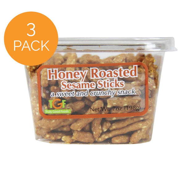 Honey Roast Sesame Sticks - 3 pack, 7oz cubes