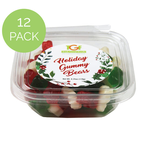 Holiday Gummy Bear Mini Cube – 12 pack, 5oz cubes