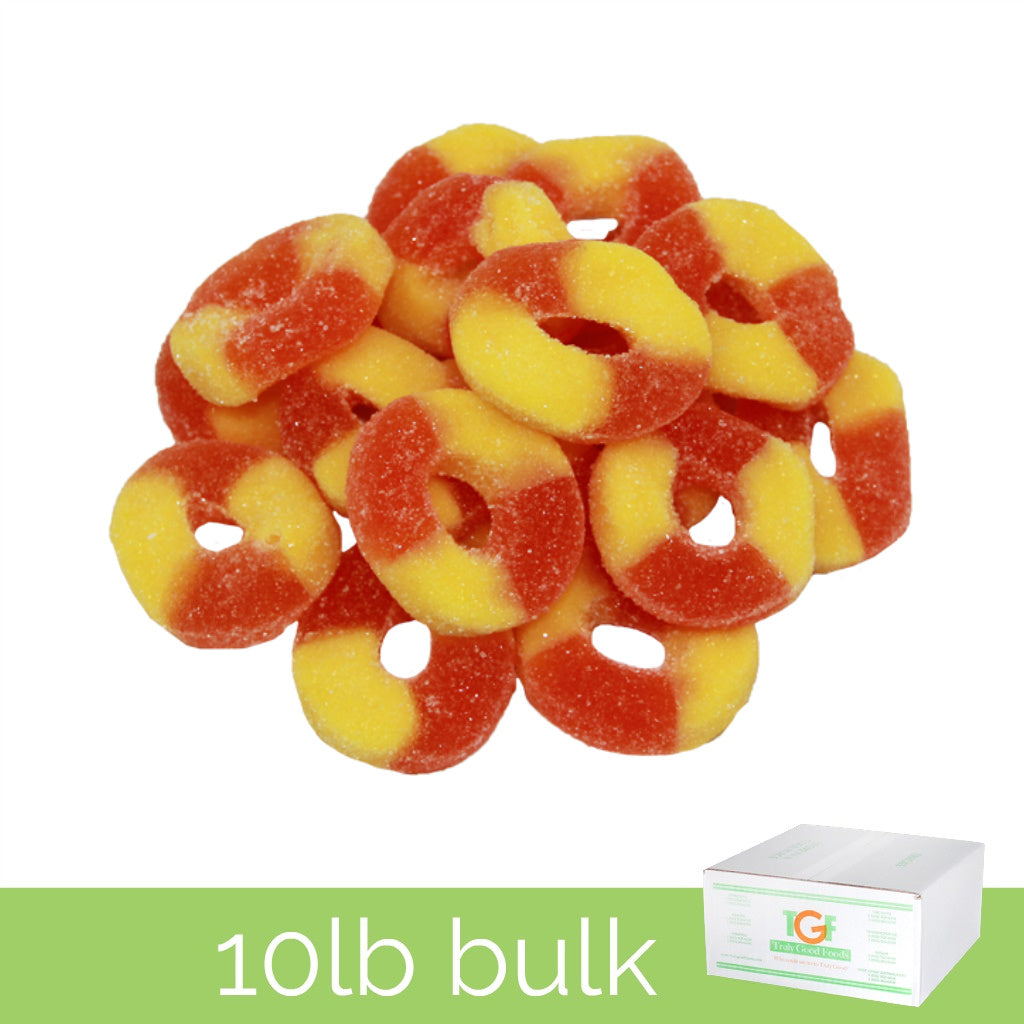 Peach Ring Gummies - 10lb box