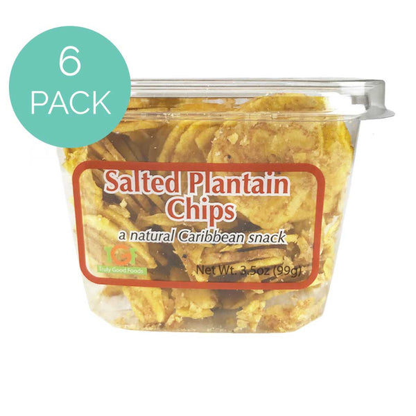 Salted Plantain Chips – 6 pack, 5oz cubes