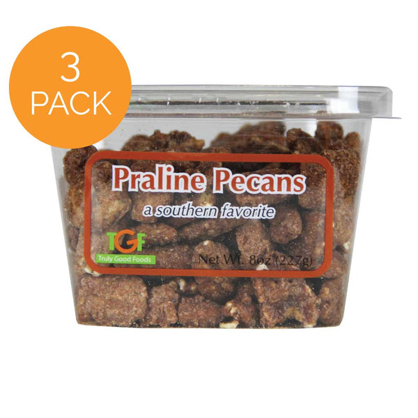 Praline Pecans- 3 pack, 8oz cubes