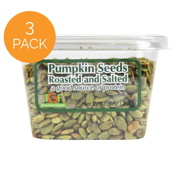 Pumpkin Seeds Roasted and Salted– 3 pack, 8.5oz cubes
